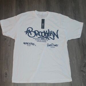 Fashion Nova White Brooklyn Tee
